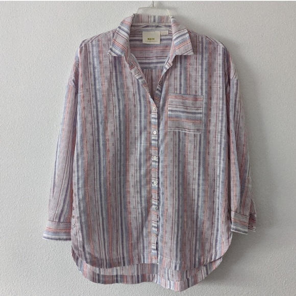 {Anthropologie} Maeve Oversized Button Up Shirt - Picture 3 of 8